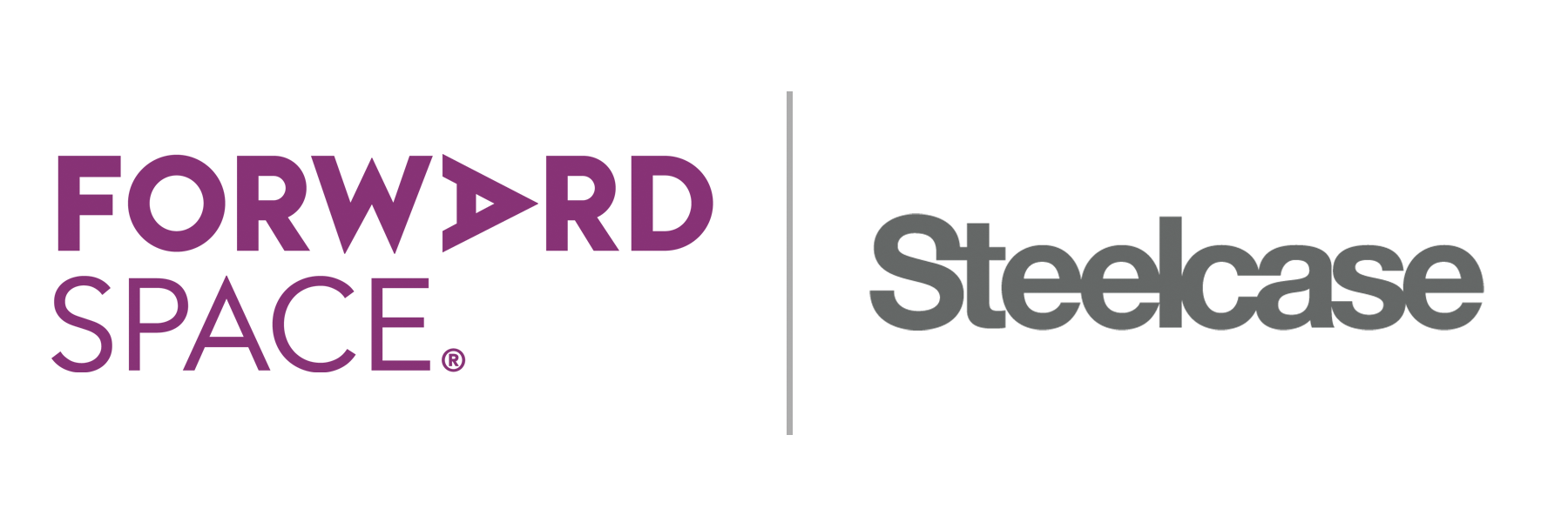 A purple logo of Forward Space.